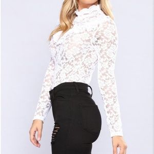White lace top